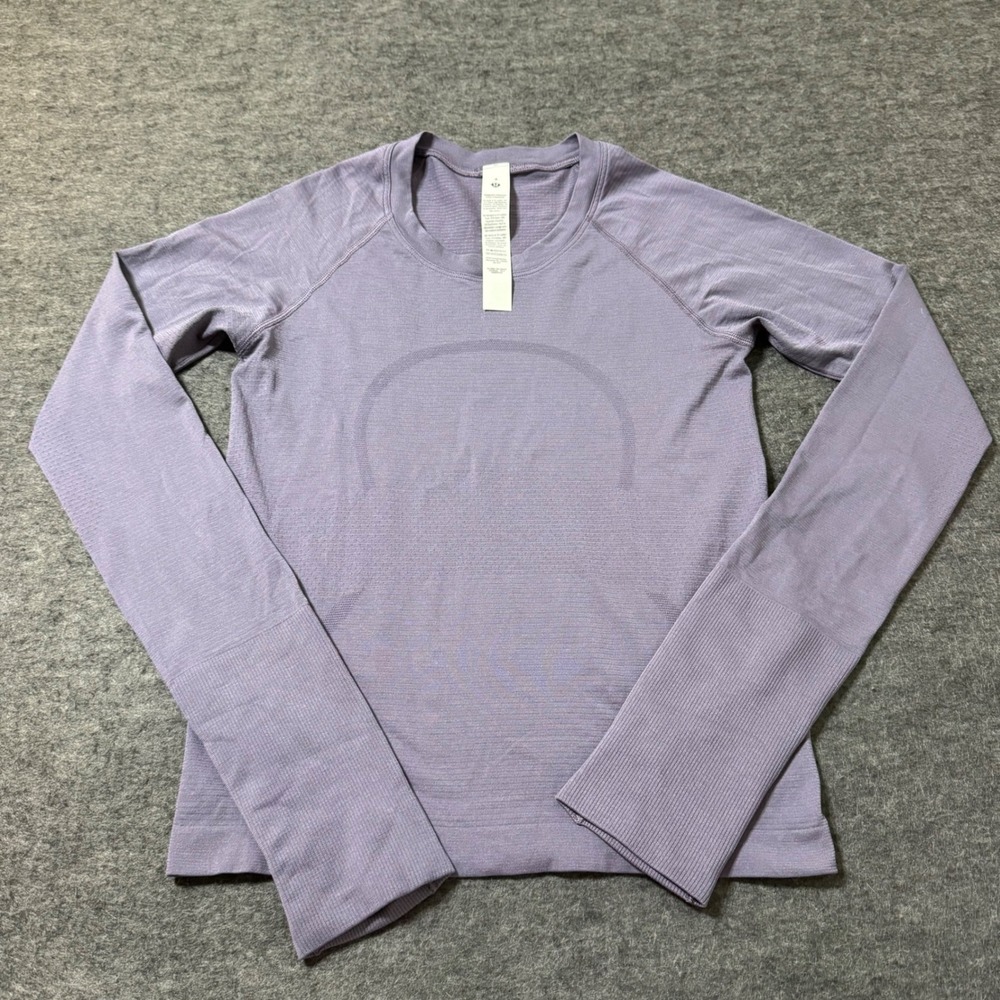 Lululemon Swiftly Tech Long Sleeve 2.0 Shirt Purple Lavender Size 4 LW3DOBS
